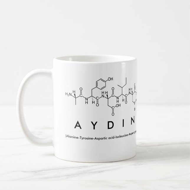 Aydin peptide namn mugg (Vänster)