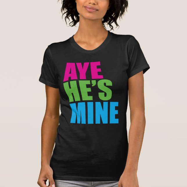 Aye är han bryter den Retro roliga t-skjortan T-shirt (Framsida)