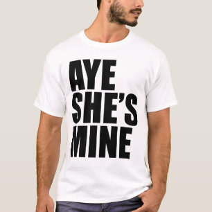 Aye är hon bryter den roliga t-skjortan tee