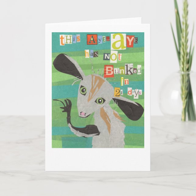 Aye Aye hälsningkort Kort (Framsida)