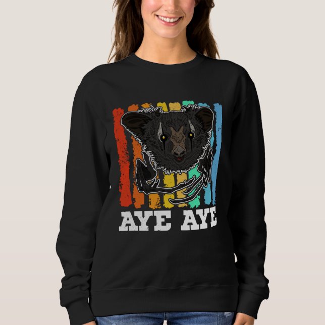 Aye Aye Primates Lemurs Madagascar  14 T Shirt (Framsida)