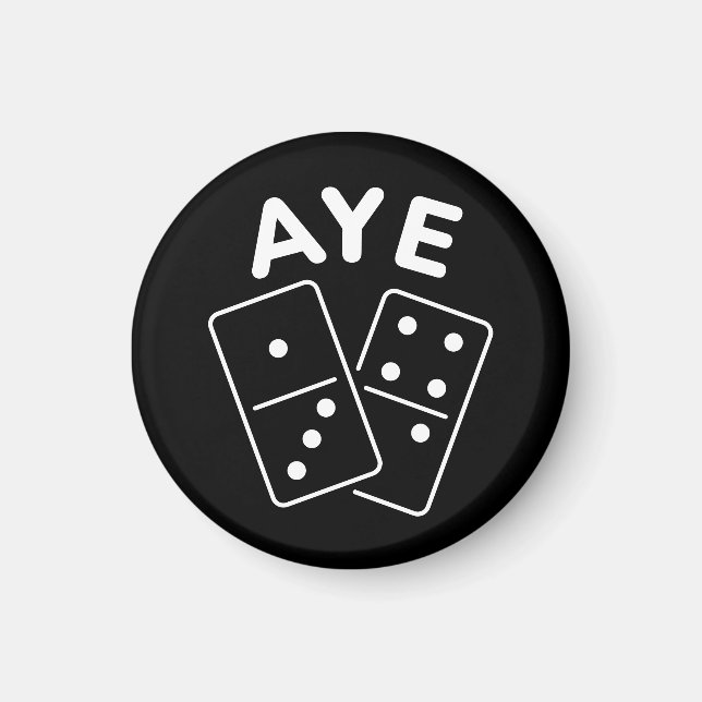 Aye Domino K-Pop Boygroup Meme Quote Magnet (Framsidan)