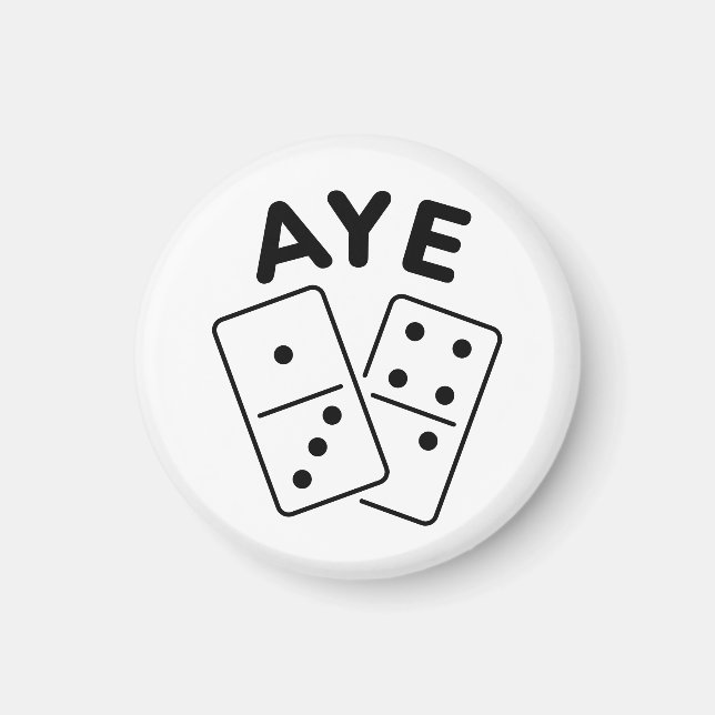 'Aye Domino' K-Pop Boygroup Meme Quote Magnet (Framsidan)