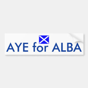 Aye för Alba skotsk Bildekal