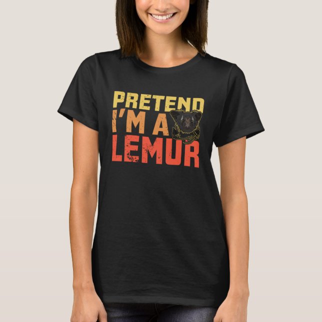 Aye Primates Lemurs Madagaskar 6 T Shirt (Framsida)