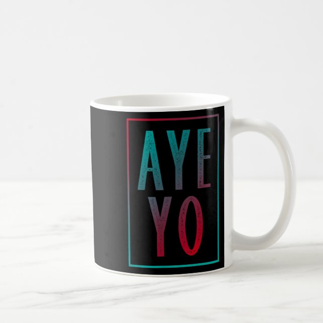 Aye yo sommar stil gradient text design  kaffemugg (Höger)