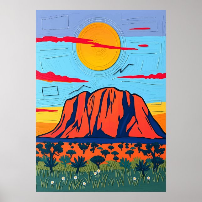 Ayers Rock Poster (Framsidan)
