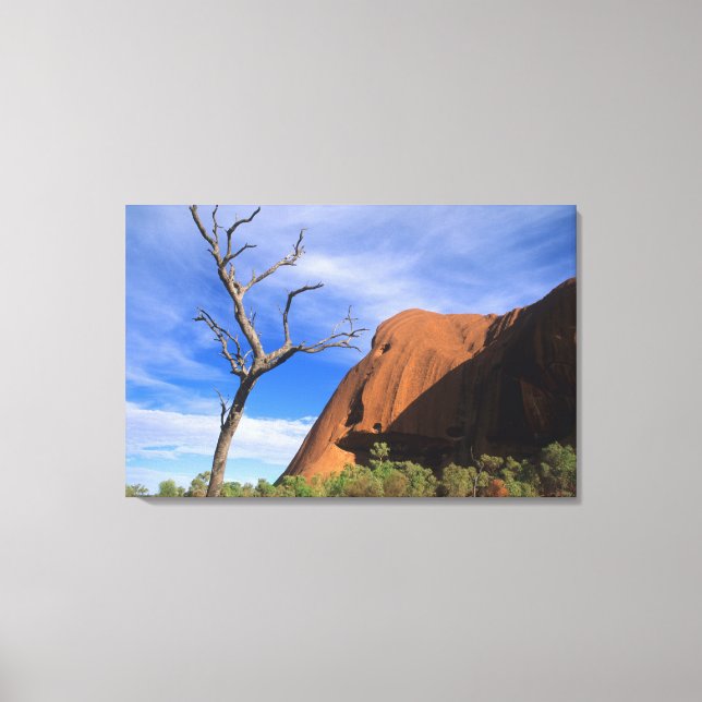 Ayers Rock Uluru i Outback Australien Canvastryck (Framsida)