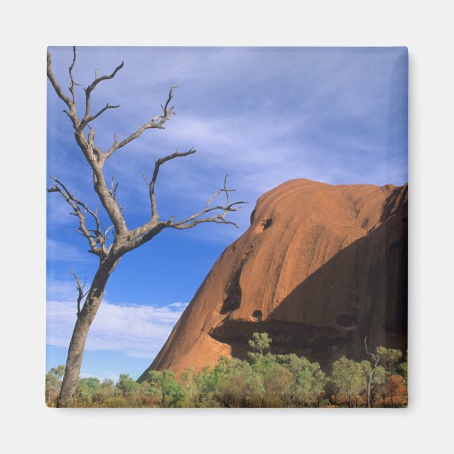 Ayers Rock Uluru i Outback Australien Magnet (Framsidan)
