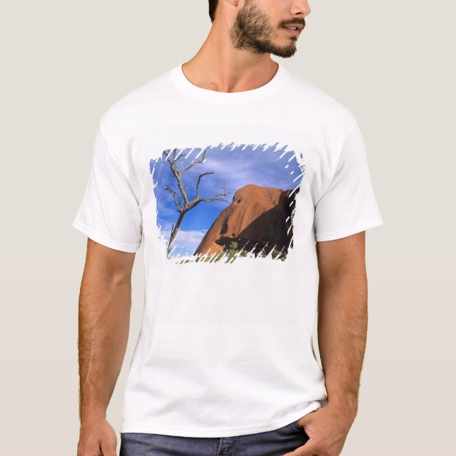Ayers Rock Uluru i Outback Australien T-shirt (Framsida)