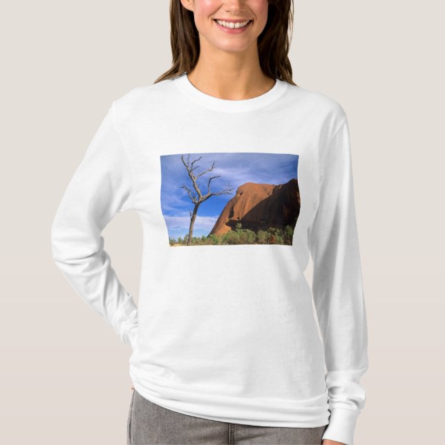 Ayers Rock Uluru i outback Australien T-shirt (Framsida)