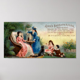 Ayers Sarsaparilla Vintage Advertising Remedy Poster