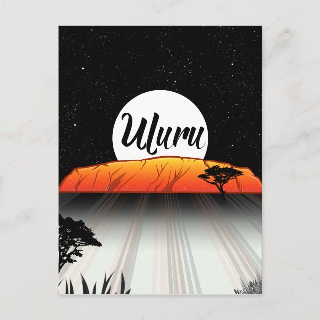 Ayers Sten Australien Vykort (Framsida)