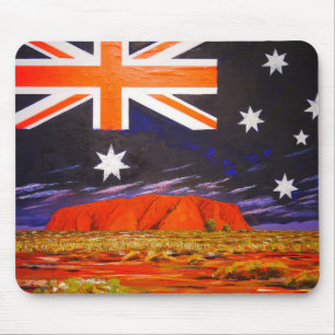 Ayers sten och Australien flagga Musmatta