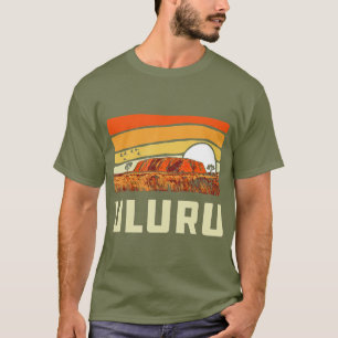 Ayers Sten Uluru Australia Landmark Vintage 80 s T Shirt