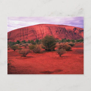 Ayers Sten, Uluru nationalpark, Australiens öken Vykort