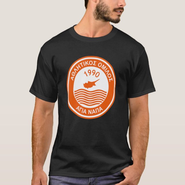 Ayia Napa Aya Napa Agia Napa Soccer Football Kipar T Shirt (Framsida)