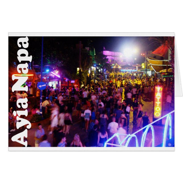 Ayia Napa Hälsningskort (Framsidan Horizontal)