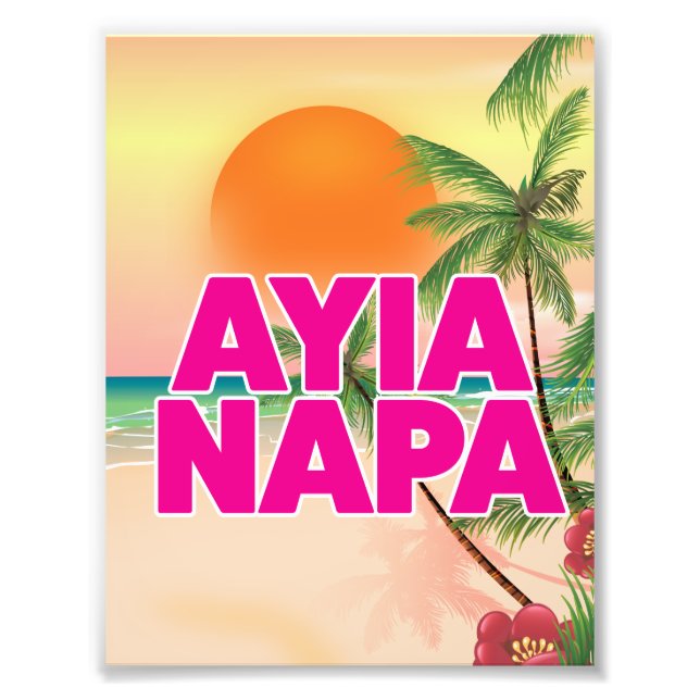 Ayia Napa semesterplanscher Fototryck (Framsidan)