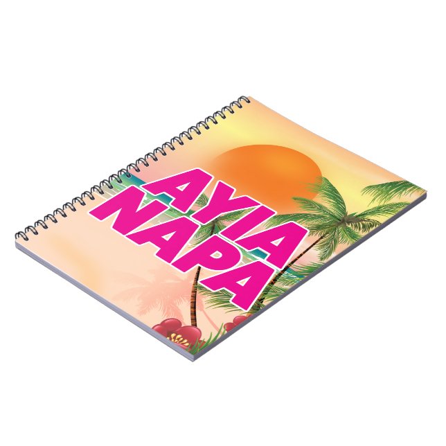 Ayia Napa Semesterplanscherat Anteckningsbok (Vänstra Sidan)