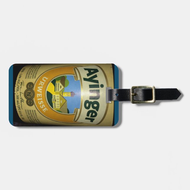 Ayinger Beer Luggage Tag Bagagebricka (Horisontell Framsida)