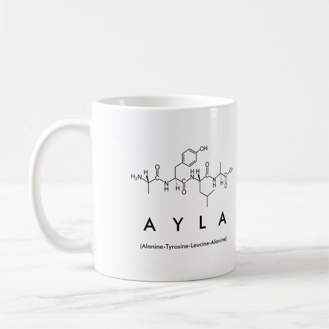 Ayla peptide namn mugg (Vänster)