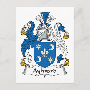 Aylward Family Crest Vykort