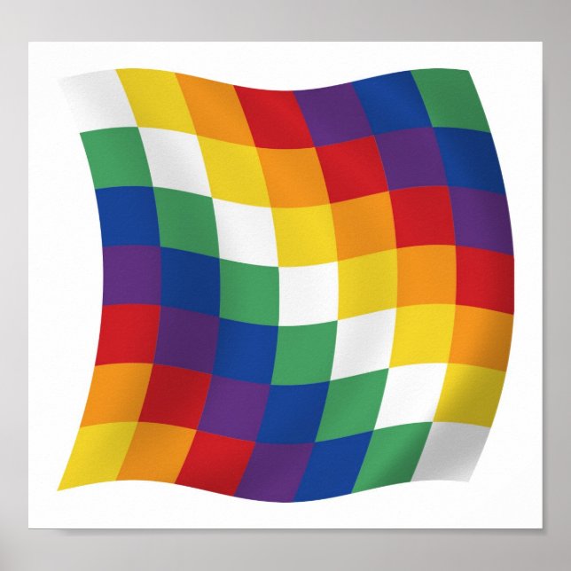 Aymara-Flagga Affischtryck Poster (Framsidan)