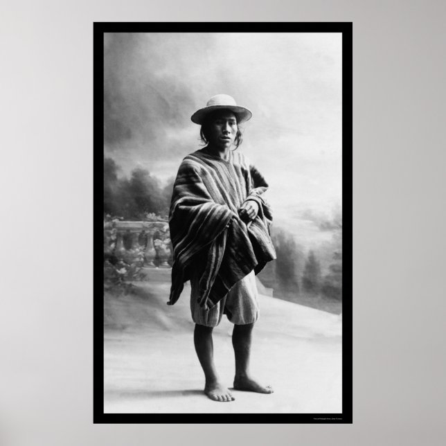 Aymara Indian in Bolivia 1905 Poster (Framsidan)