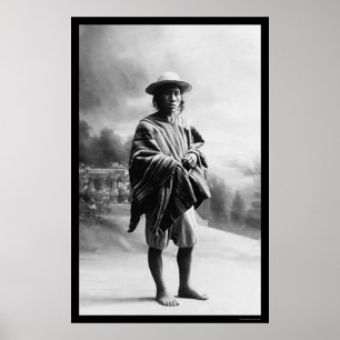 Aymara indier i Bolivia 1905 Poster