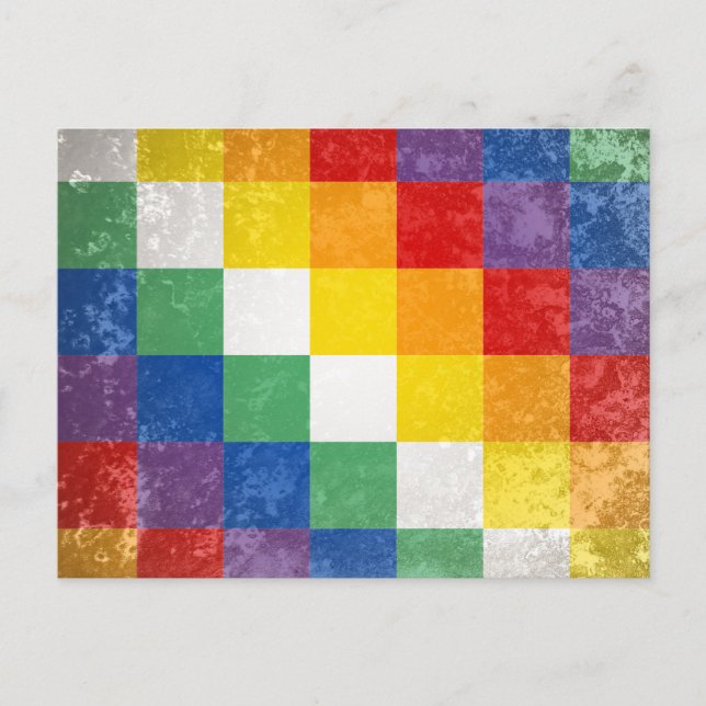 Aymara people flagga vykort (Framsida)