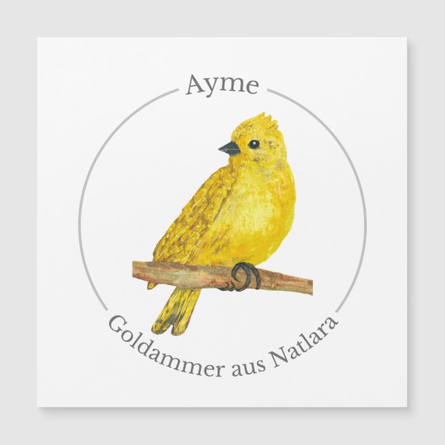 Ayme -  Goldammer aus Natlara (Framsida)