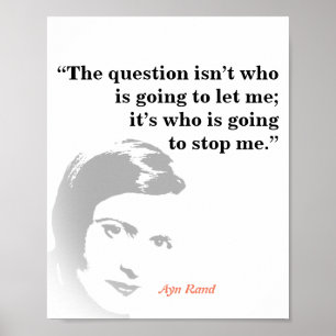 Ayn Rand citerade frågan Poster