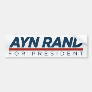 Ayn Rand för presidentbildekal Bildekal