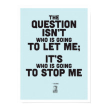 Ayn Rand Inspirational Quote - filosofi Poster