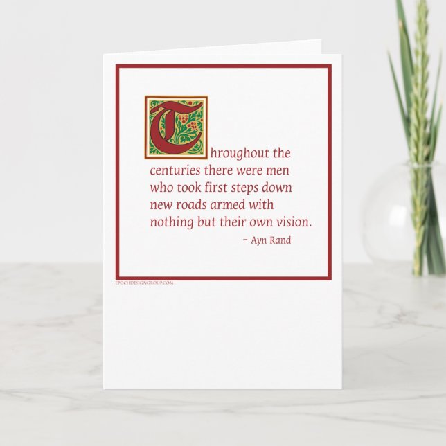 Ayn Rand Kort (Framsida)