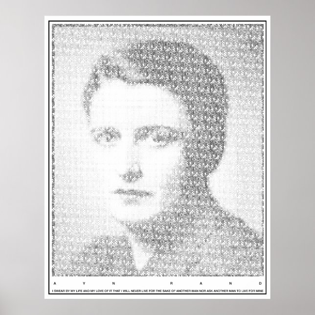 Ayn Rand Oath of the Valley Poster (Framsidan)