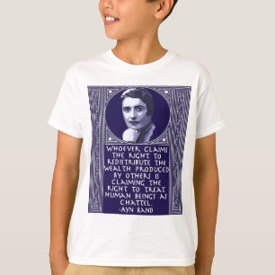 Ayn Rand på Redistribution av rikedom T-shirt