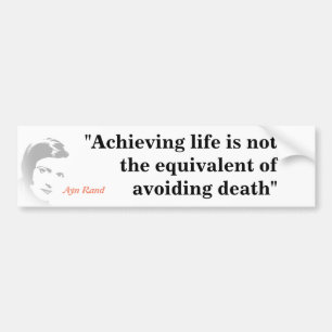 Ayn Rand Quote on Life Bildekal