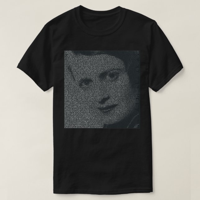 Ayn Rand Quote Porträtt T Shirt (Design framsida)