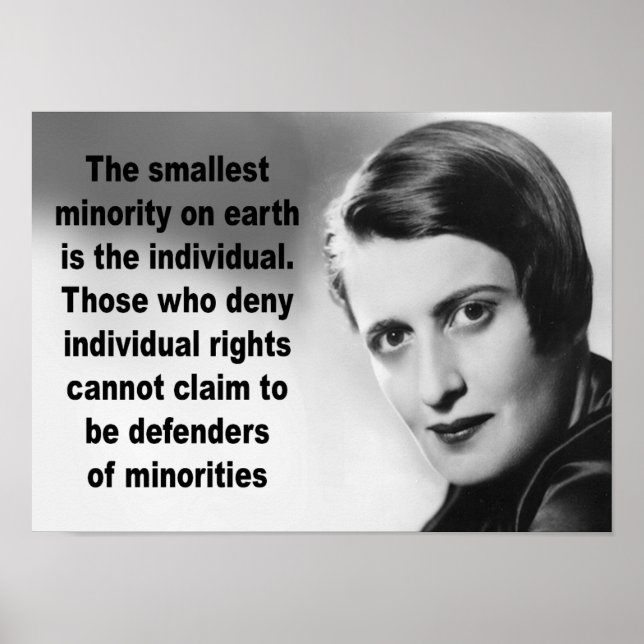 Ayn Rand Quote Poster (Framsidan)