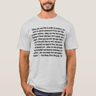 Ayn Rand, ryckt på axlarna kartbok T Shirt