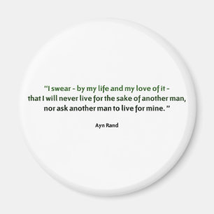 Ayn Randcitationstecken Magnet