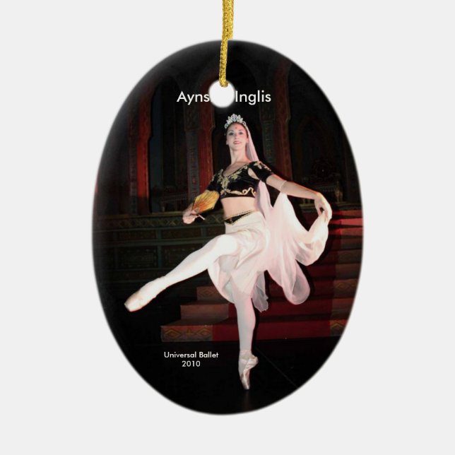 Aynsley La Bayadere Julgransprydnad Keramik (Framsidan)