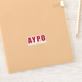 AYPO Red Logotyp Sticker Klistermärken