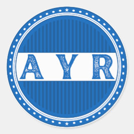 Ayr City Pride Emblem – skotsk identitet Runt Klistermärke
