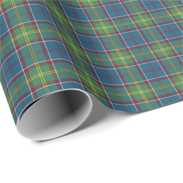 Ayrshire Scotland District Tartan Gift Wrap Presentpapper (Rullad Hörn)