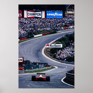Ayrton Belgium Tävla Poster