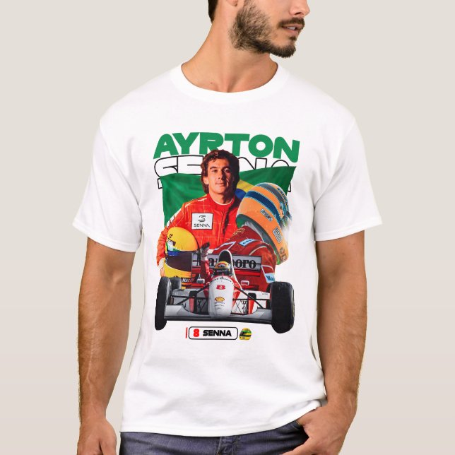 Ayrton Senna T Shirt (Framsida)