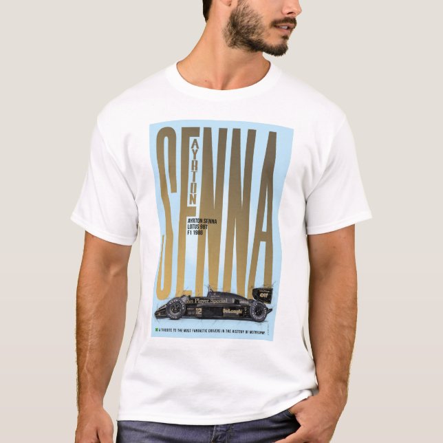 Ayrton Senna Tribute T Shirt (Framsida)